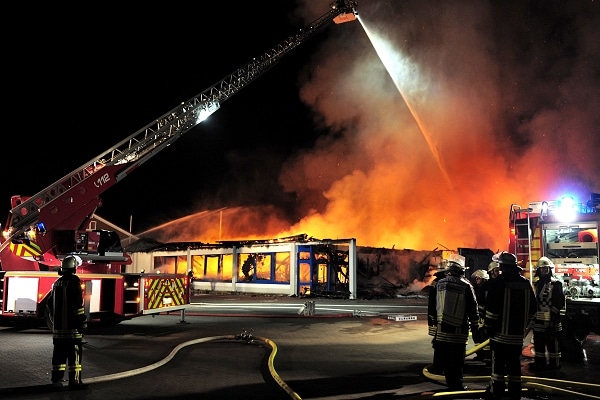 Feuer in Lidl-Markt. Foto: newspic.de / Frank Bock