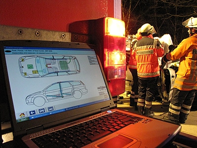 Rettungsleitfaden im „Crash Recovery System“. Foto: Klöpper