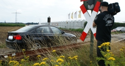 Unfall für die Kamera nachgestellt. Foto "Die Unfallakte"