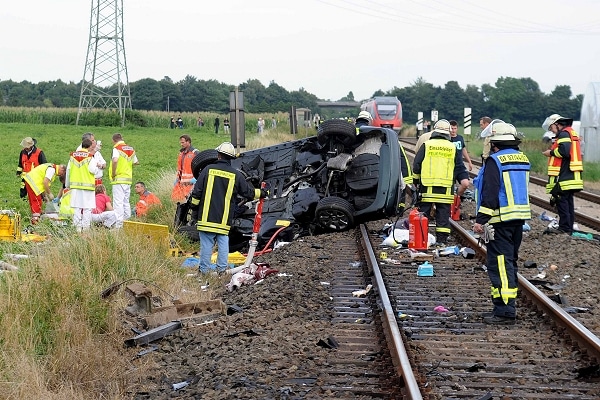 Tödlicher Unfall am Bahnübergang. Foto: "Die Unfallakte"