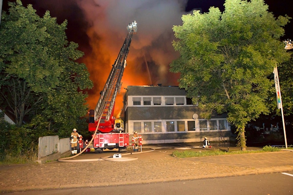 Großbrand in Fürth. Foto: News 5