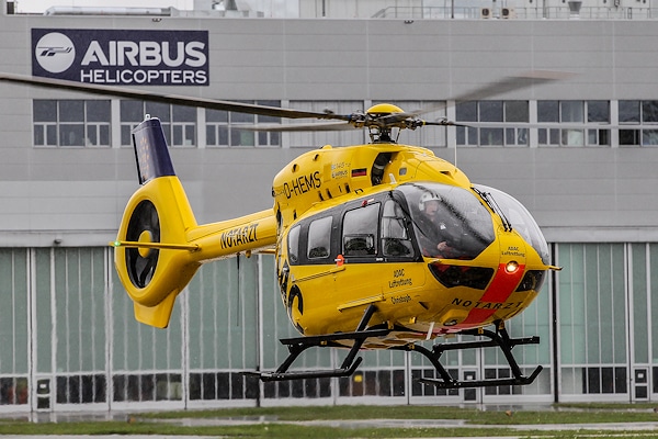 Der erste neue Rettungshubschrauber für den ADAC vom Typ EC145 T2. Foto: ADAC