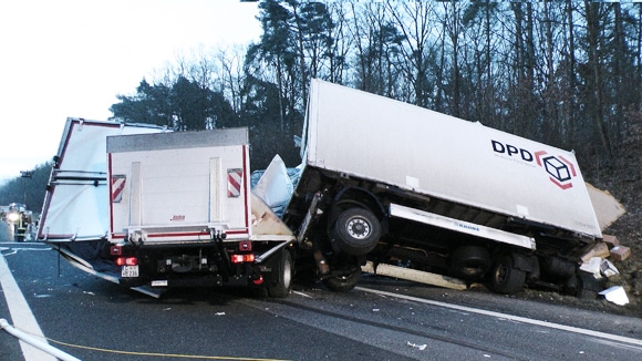 Lkw-Unfall auf A70 bei Hassfurt