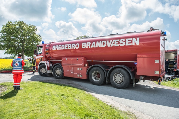 Das Tanklöschfahrzeug mit 20.000 Litern Fassungsvermögen der Feuerwehr Bredebro. Foto: Benjamin Nolte