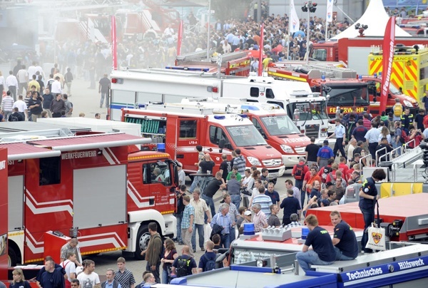 Mit der Veranstaltung werden die Hannoveraner auf die INTERSCHUTZ eingestimmt, die am Montag auf dem Messegelände beginnt und bis Samstag dauert. Foto: Deutsche Messe AG