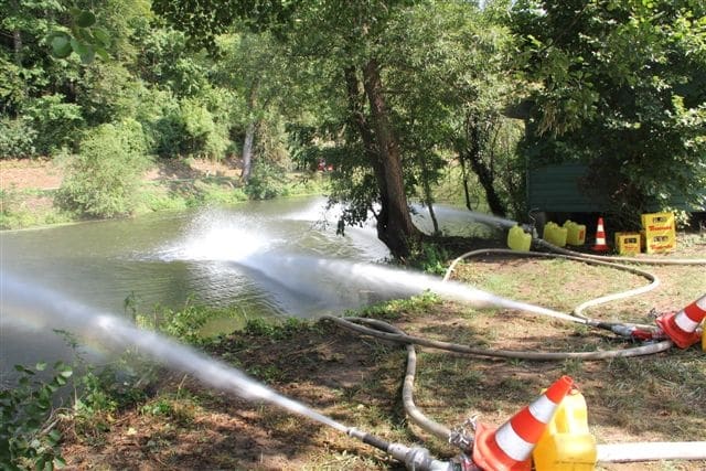 Maßnahmen, um die Konzentration des Schadstoffes im Wasser zu reduzieren. Foto: Kreis Schwäbisch Hall