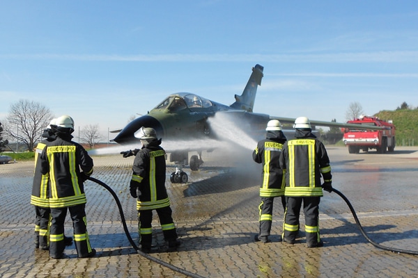 Feuerwehrausbildungsstätte der Bundeswehr. Foto: Heino Schütte