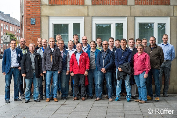 Zu Besuch beim Feuerwehr-Magazin: Pressesprecher verschiedener Berufsfeuerwehren aus Deutschland und Österreich. Foto: Michael Rüffer