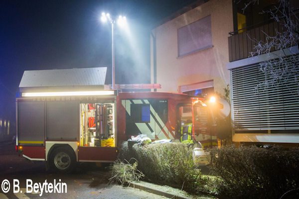Verungluecktes Loeschgruppenfahrzeug, Leutenbach, Ba.-Wue., 01.01.2017.