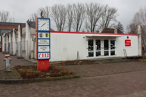 Feuerwache Syke: Noch ein Containerbau. Jetzt wurde ein neuer Standort beschlossen. Foto: Patzelt