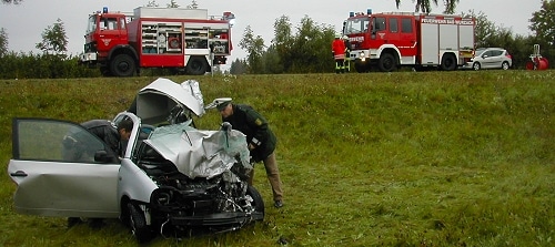 Zwei Tote nach Frontalcrash. Foto: Bad Wurzach Zwei Tote nach Frontalcrash. Foto: Bad Wurzach