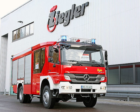 Neu ausgeliefert: HLF 20/16 der Feuerwehr Gmund am Tegernsee. Foto: Ziegler