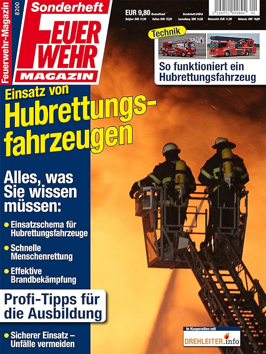 Feuerwehr-Magazin-Sonderheft "Einsatz von Hubrettungsfahrzeugen".