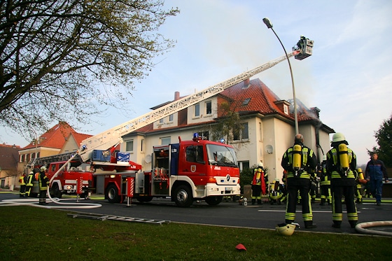 Tödlicher Brand in Duderstadt. Foto: Rabe/Feuerwehr