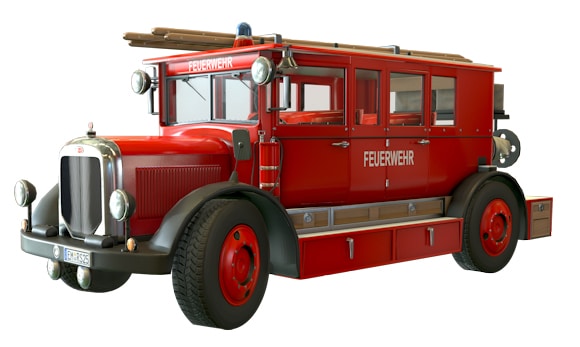 Dieses historische Feuerwehrfahrzeug ist nur in der "Deluxe-Edition" von Emergency 5 enthalten. Foto: Sixteen Tons