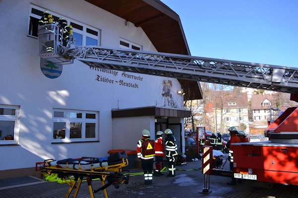 Brand bei der Feuerwehr Titisee-Neustadt. Foto: kamera24.tv 