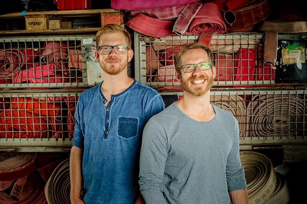 Martin und Robert Klüsener, Geschäftsführer von Feuerwear. Foto: Feuerwear