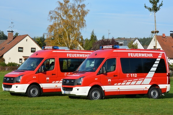 MTF (links) und MZF der Feuerwehren Lind und Weiherhof. Foto: A. Müller