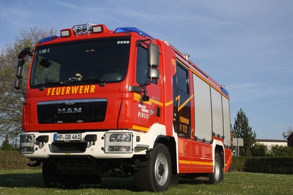 Das neue HLF 20 der FF Biblis. Foto: Feuerwehr Biblis / Ralf Becker