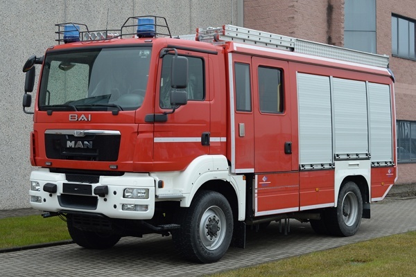 HLF 10 der Feuerwehr Pforzheim vom Aufbauhersteller BAI. Foto: BAI