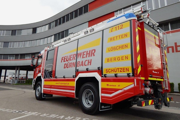 Das neue HLF 20 der Feuerwehr Dürnbach. Foto: Feuerwehr Dürnbach