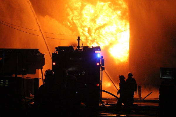 Symbolbild Brandbekämpfung der Feuerwehr. Foto: Timo Jann