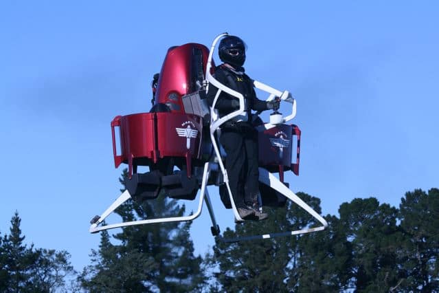 Bis zu 1000 Meter hoch sollen die Jetpacks aufsteigen können. Foto: Martin Jetpack