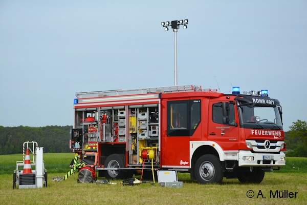 Von Ziegler wurde das neue HLF 20 an die FF Rohr geliefert. Es ist auf einem Merceds Atego 1629 aufgebaut. Foto: A. Müller