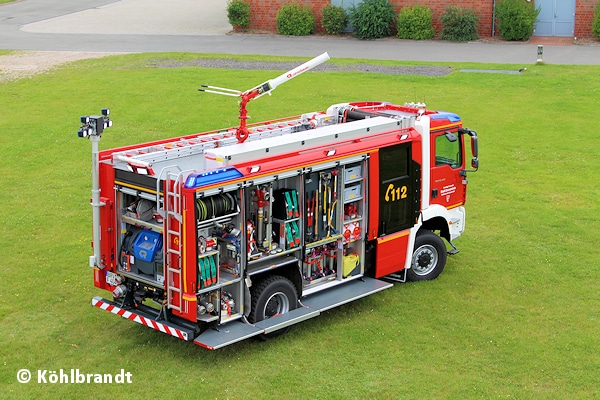 Das neue Erstangriffsfahrzeug der FF Bremervörde stammt aus dem Hause Rosenbauer. Aufgebaut ist das TLF 3000 auf einem MAN TGM 18.340 4x4. Foto: Köhlbrandt