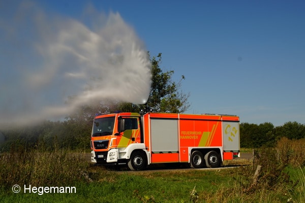 Das neue GTLF der BF Hannover hat Gimaex auf einem MAN TGS 26.480 6x2-2 U aufgebaut. Foto: Hegemann 