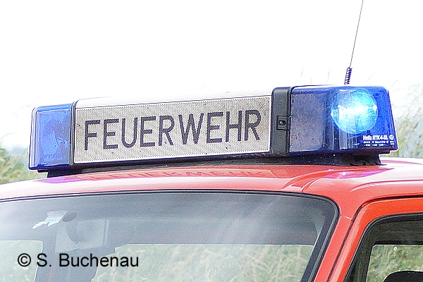 Blaulicht auf Feuerwehrfahrzeug