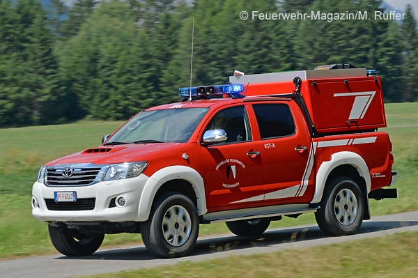 KTF-A der Feuerwehr Niederrasen (Südtirol, Italien) auf Pick-up Toyota Hilux Double Cab 3.0 D-4D.