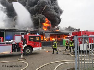 Schnelle Brandentwicklung mit Folgen