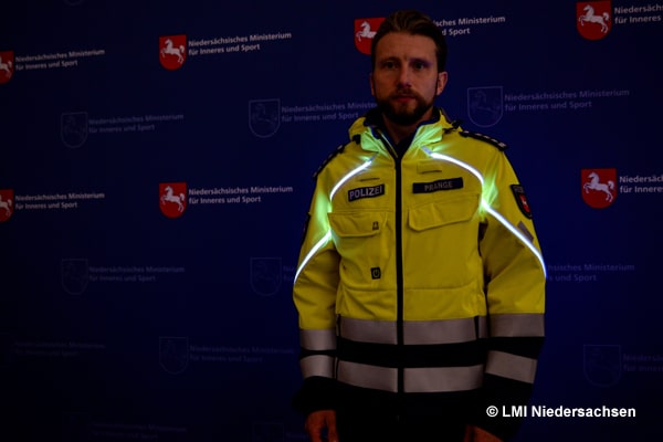 Softshelljacke mit LED-Beleuchtung