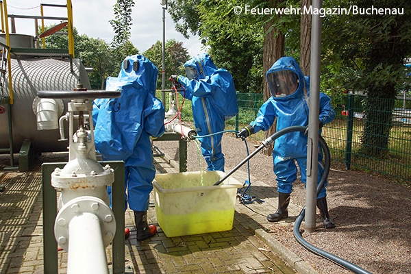 Einsatzübung der FF Lingen mit PA-Trägern in CSA.