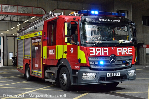 Löschfahrzeug der Feuerwehr London