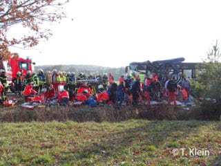 Einsatzbericht Busunglück Ammerndorf