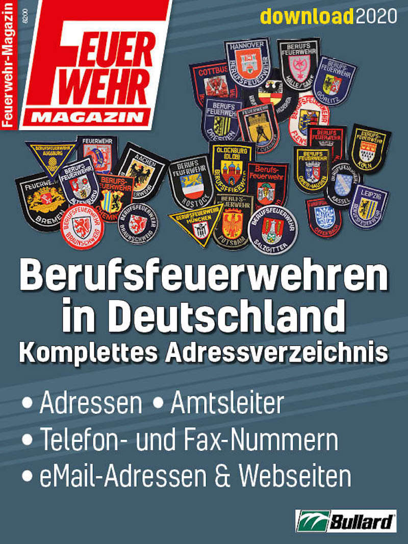 Produkt: Download Liste der Berufsfeuerwehren in Deutschland