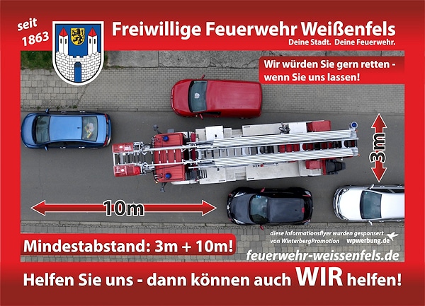 Wenn Falschparker die Feuerwehr behindern