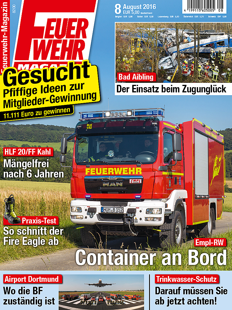 Produkt: Feuerwehr-Magazin 8/2016 Digital