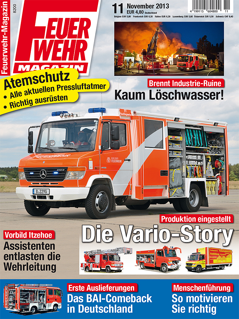 Produkt: Feuerwehr-Magazin 11/2013 Digital