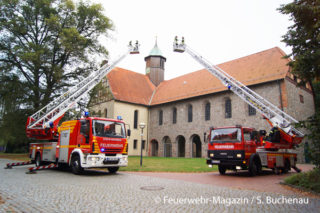 Drehleiter richtig aufstellen