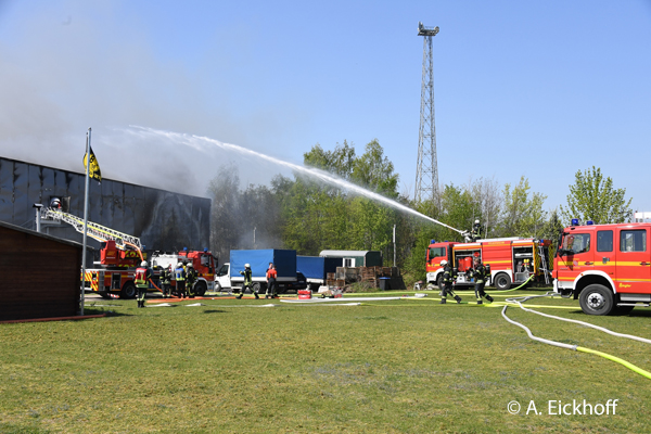 Großbrand Fabrikationshalle