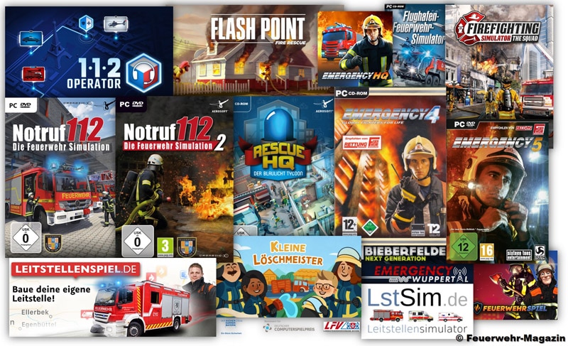 Feuerwehr PC Spiele und Feuerwehr Videospiele