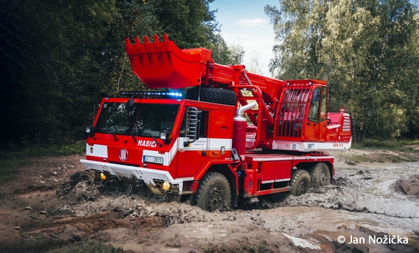 Feuerwehr-Bagger