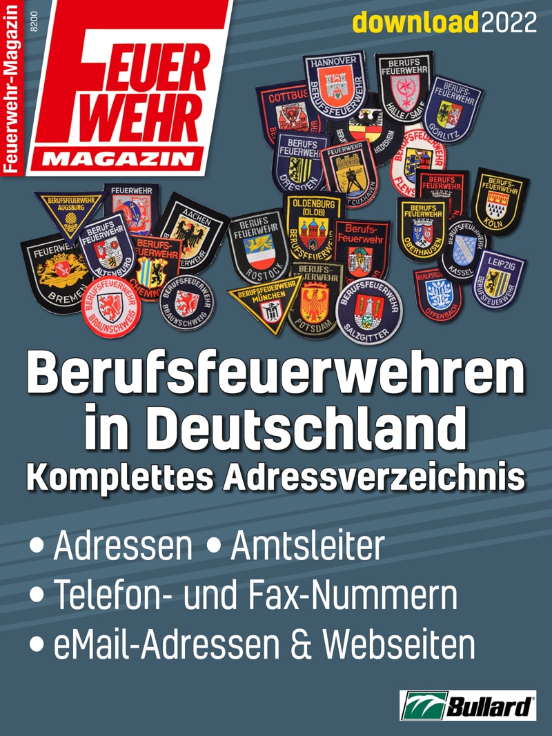 Produkt: Download Liste der Berufsfeuerwehren in Deutschland