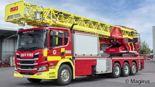 Magirus baut Drehleitern für Landon Fire Brigade