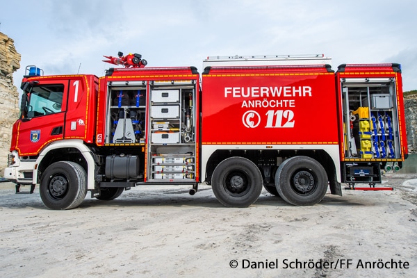 Seitenansicht des GTLF der Feuerwehr Anröchte