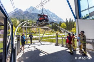 Den Weg zur Zugspitze legte der Wolf R1 mit einer Gondel zurück.