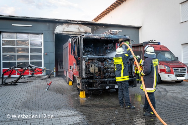 Brand im Feuerwehrhaus